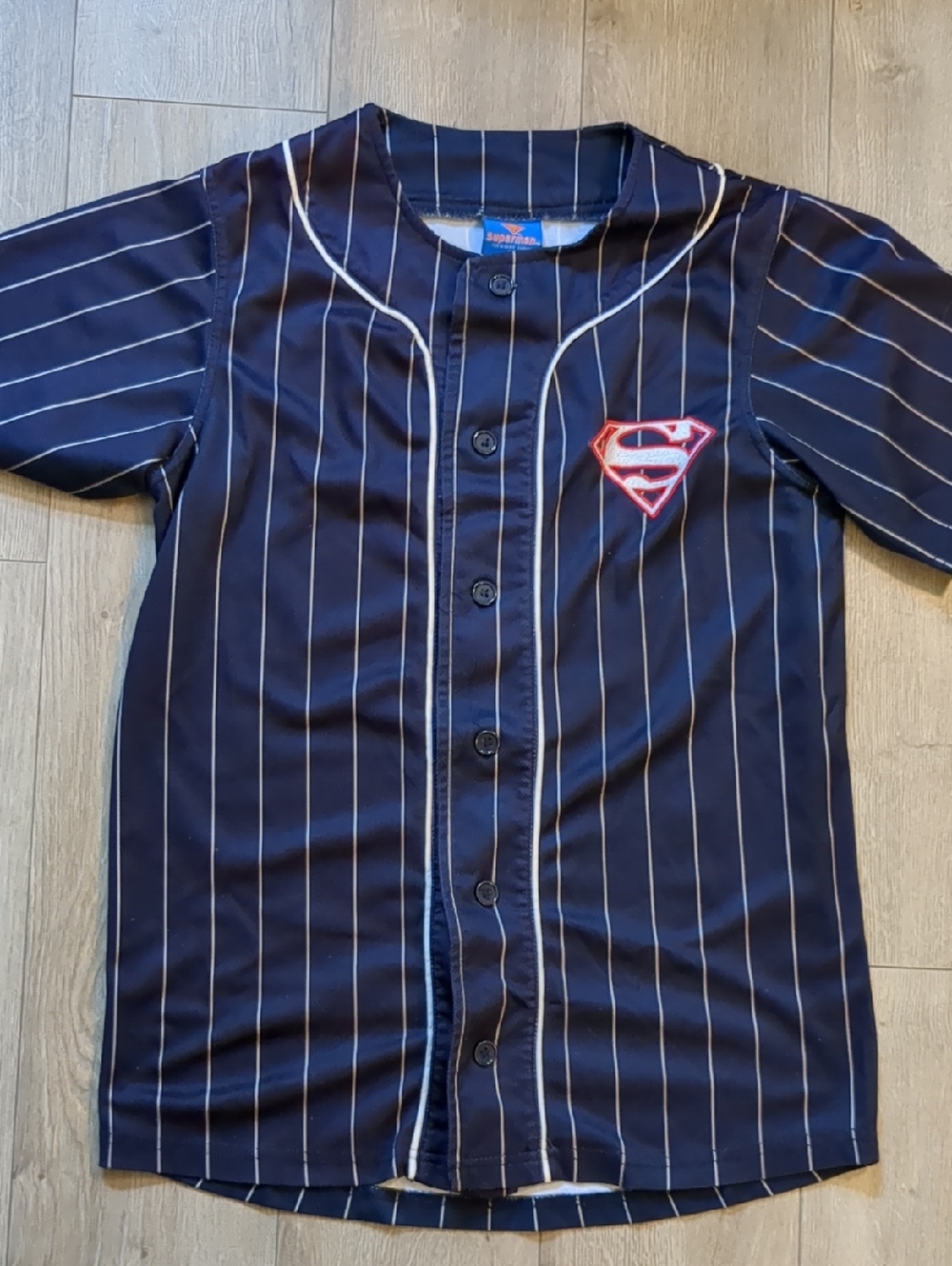 MENS SUPERMAN BASEBALL JERSEY - SIZE S